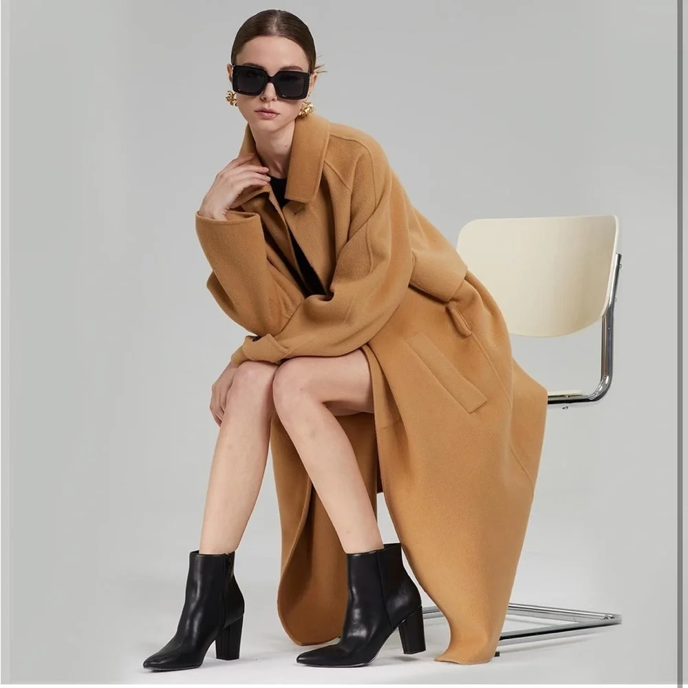 Rollda SUEDI Pointed Toe Ankle Boots Chunky High Heel Ankle Booties Side Zipper